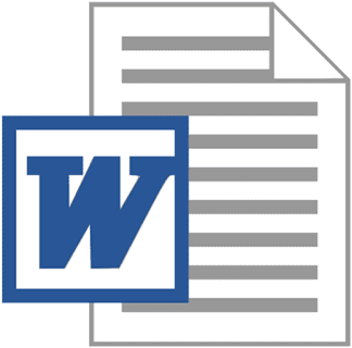 icon: Microsoft Word document