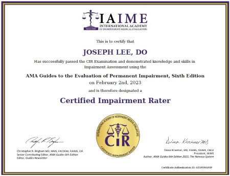 CIR certificate